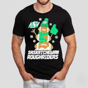 Saskatchewan Roughriders The Rider Snowman Christmas Shirt