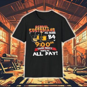 School Custodians Do More B4 Than Most People Do All Day Shirt