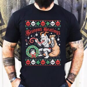 Seasons Beatings Krampus Ugly Christmas Shirt