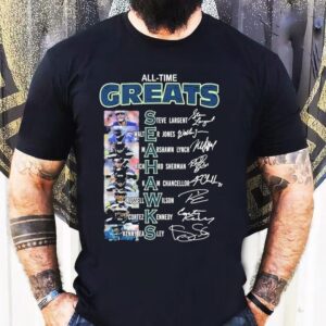Seattle Seahawks All Time Greats Signatures Shirt