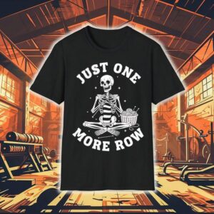 Skeleton Knitting Just One More Row Shirt 1 Skeleton Knitting Just One More Row Tshirt