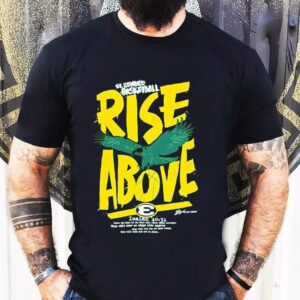 St. Edward Basketball Rise Above Eagle Soaring Above A Basketball Shirt