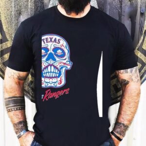 Sugar Skull Los Texas Rangers Baseball Shirt