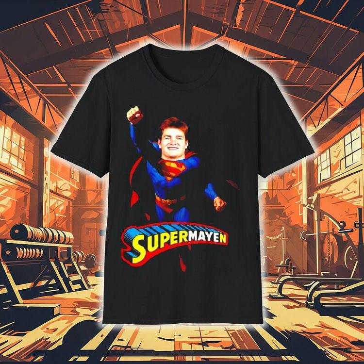 Supermayen Superman Patriots Drake Maye Parody Fan Shirt Supermayen Superman Patriots Drake Maye Parody Fan Shirt
