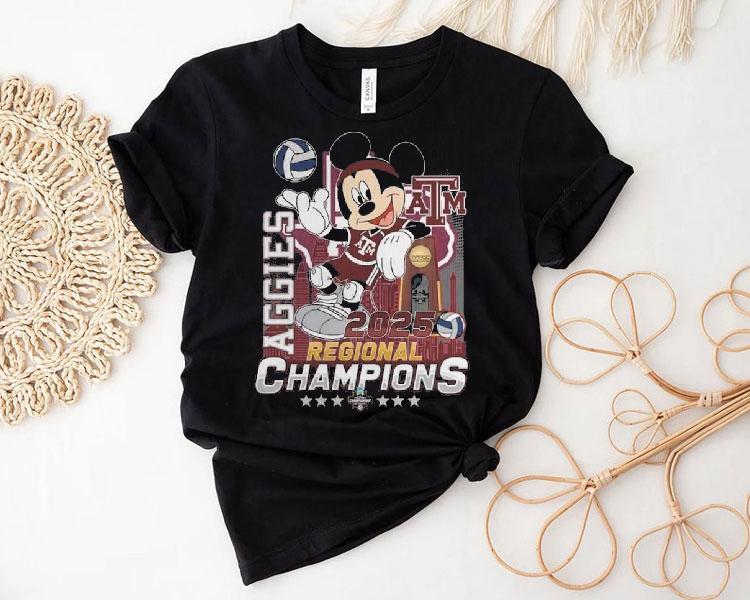 Texas Am Aggies 2025 Regional Champions Football Celebrating Shirt Texas Am Aggies 2025 Regional Champions Football Celebrating Shirt