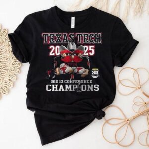 Texas Tach Red Raiders Big 12 Conference Champions Team Graphic Mascot Shirt