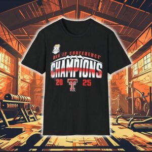 Texas Tech Red Raiders 2025 Big 12 Football Champions Endzone Speed Shirt
