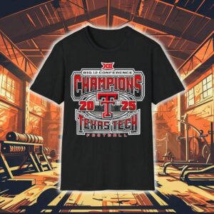 Texas Tech Red Raiders Football Big 12 Conference Champions 2025 Shirt