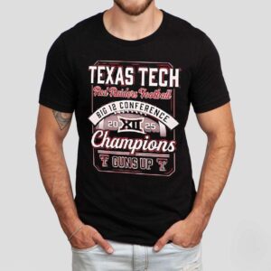 Texas Tech Red Raiders Football Big 12 Conference Champs Guns Up 2025 Shirt