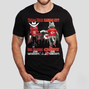 Texas Tech Red Raiders On Saturdays X Kansas City Chiefs On Sundays Mascot 2025 Shirt