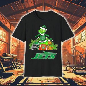 The Grinch And Max New York Jets Christmas Helmet Items Shirt