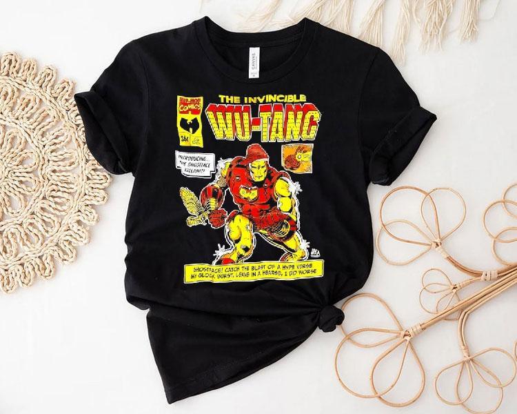 The Invincible Wu-tang Ghostface Killah Iron Man Collab Shirt The Invincible Wu-tang Ghostface Killah Iron Man Collab Shirt