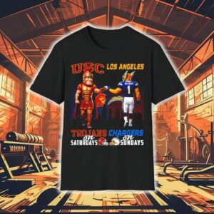 Usc Trojans On Saturdays X Los Angeles Chargers On Sundays Mascot Shirt