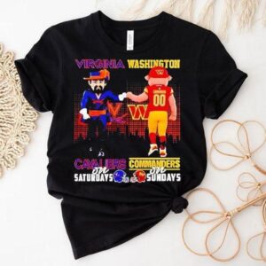 Virginia Cavaliers On Saturdays Washington Commanders On Sundays Mascot Shirt