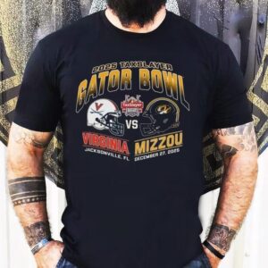 Virginia Cavaliers Vs Mizzou Tigers 2025 Taxslayer Gator Bowl Head To Head Shirt