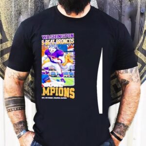 Washington Huskies Beat Broncos 2025 La Bowl Champions Mascot Shirt