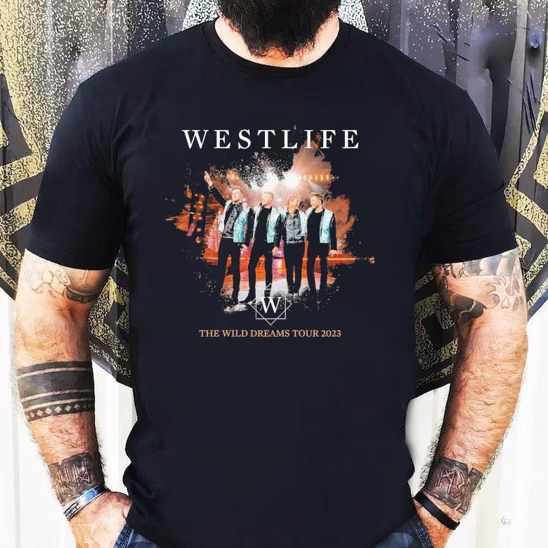 Westlife The Wild Dreams Tour 2023 Cardiff Event Shirt Westlife The Wild Dreams Tour 2023 Cardiff Event Shirt