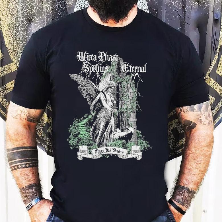 Wicca Phase Springs Eternal Mossy Oak Shadow Angel Shirt Wicca Phase Springs Eternal Mossy Oak Shadow Angel Shirt