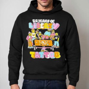 25 Years Of Liberty Tattoo People Playing Pool Shirt 2 Years Of Liberty Tattoo People Playing Pool Hoodie