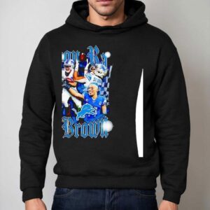 Amon Ra St Brown Detroit Lions Football Player Graphic Hoodie