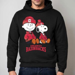 Arkansas Razorbacks X Snoopy And Charlie Brown Shirt 2 Arkansas Razorbacks X Snoopy And Charlie Brown Hoodie