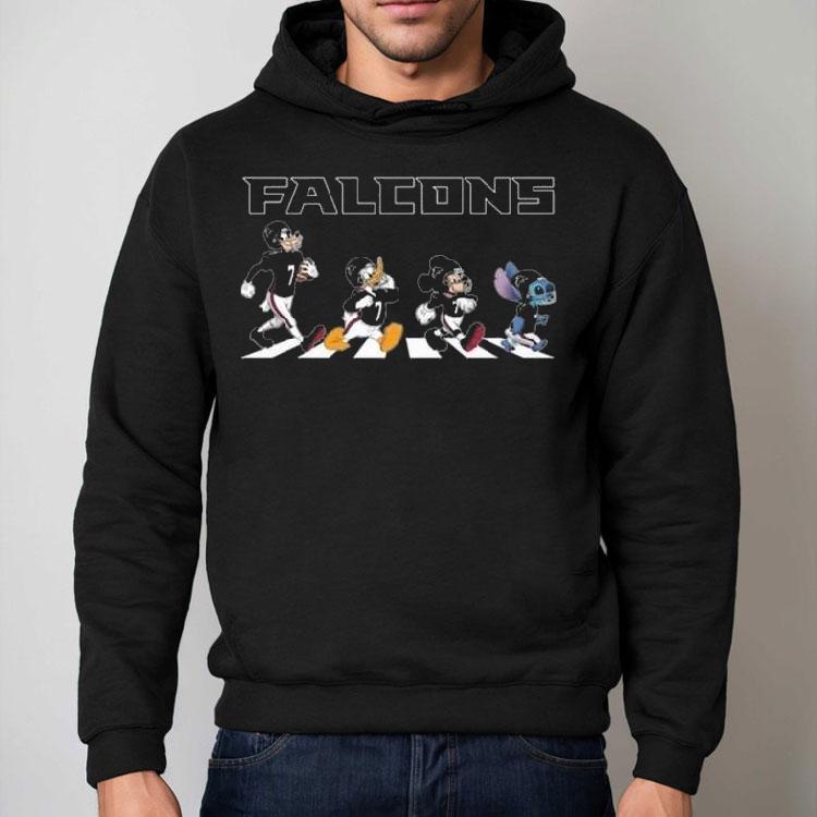 Atlanta Falcons X Stitch Mickey Mouse Donald Duck And Goofy Dog Abbey Road 2025 Shirt Atlanta Falcons X Stitch Mickey Mouse Donald Duck And Goofy Dog Abbey Road 2025 Shirt