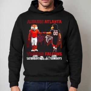 Auburn Tigers On Saturdays X Atlanta Falcons On Sundays Mascot Shirt 2 Auburn Tigers On Saturdays X Atlanta Falcons On Sundays Masco Hoodie