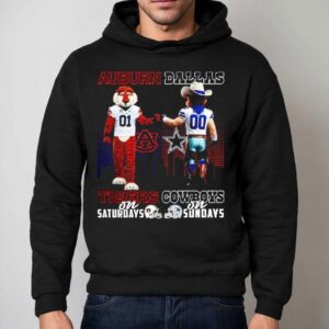 Auburn Tigers On Saturdays X Dallas Cowboys On Sundays Masco Hoodie