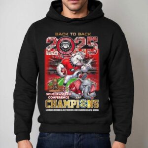 Back To Back Georgia Bulldogs Southeastern Conference Champions Vintage Masco Hoodie