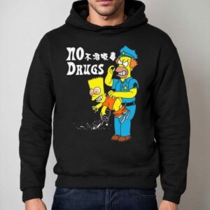 Bart Simpson Police Chief No Drugs Hoodie