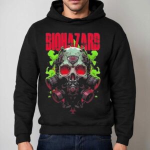 Biohazard Gas Mask Graphic Hoodie