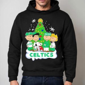 Boston Celtics X Snoopy The Peanuts Holiday Christmas Shirt 2 Boston Celtics X Snoopy The Peanuts Holiday Christmas Hoodie