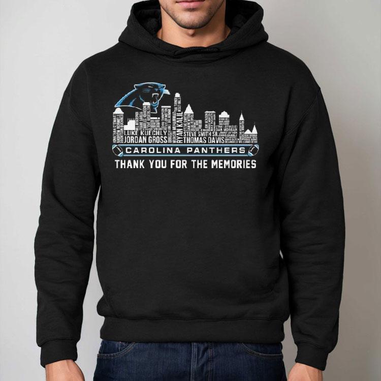 Carolina Panthers Nfl Skyline Name Players Thank You For The Memories Shirt Carolina Panthers Nfl Skyline Name Players Thank You For The Memories Shirt