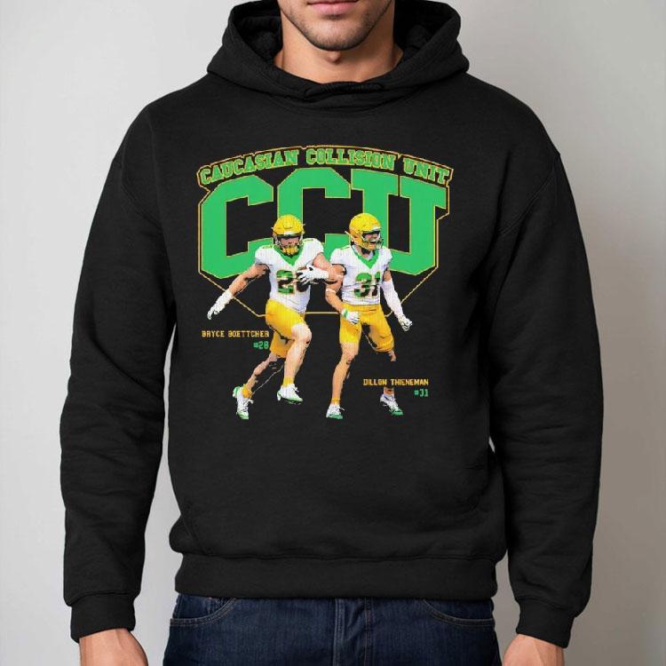 Caucasian Collision Unit Oregon Ducks Shirt Caucasian Collision Unit Oregon Ducks Shirt