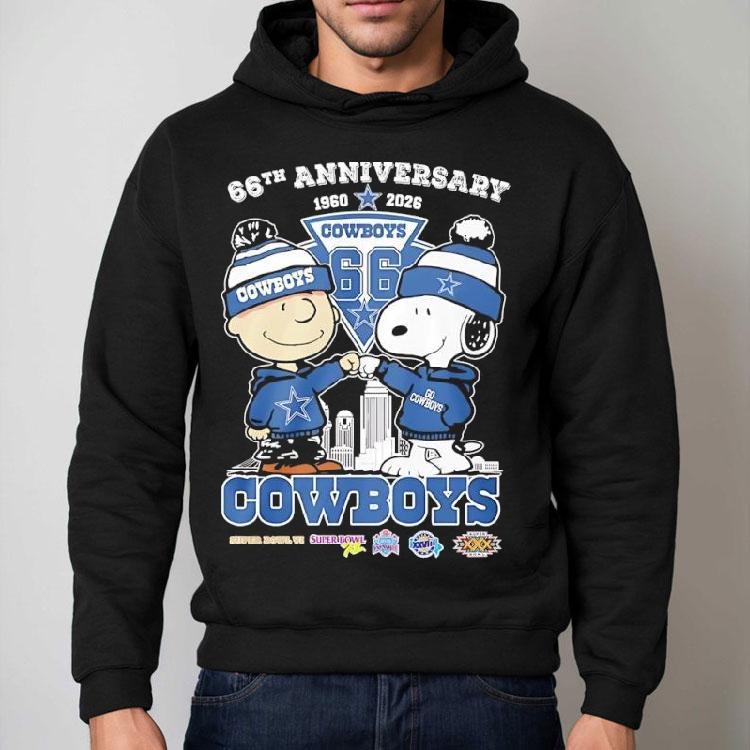 Charlie Brown And Snoopy Dallas Cowboys 66th Anniversary Shirt Charlie Brown And Snoopy Dallas Cowboys 66th Anniversary Shirt