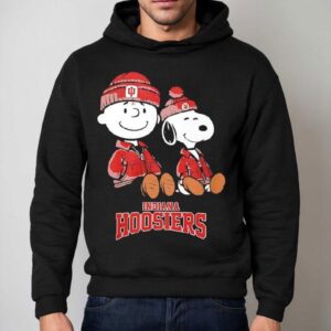 Charlie Brown And Snoopy X Indiana Hoosiers Collegiate Graphic Hoodie