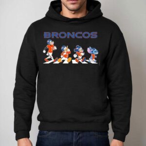 Denver Broncos X Goofy X Donald Duck X Mickey Mouse X Stitch Abbey Road Shirt 2 Denver Broncos X Goofy X Donald Duck X Mickey Mouse X Stitch Abbey Road Hoodie