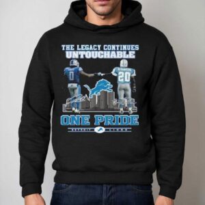 Detroit Lions One Pride The Legacy Continues Untouchable 2025 Signatures Shirt 2 Detroit Lions One Pride The Legacy Continues Untouchable Signatures Hoodie