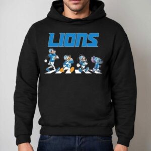 Detroit Lions X Stitch Mickey Mouse Donald Duck And Goofy Dog Abbey Road 2025 Shirt 2 Detroit Lions X Stitch Mickey Mouse Donald Duck And Goofy Dog Abbey Road Hoodie