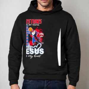 Detroit Pistons Mascot In My Veins Jesus In My Heart Shirt 2 Detroit Pistons Mascot In My Veins Jesus In My Hear Hoodie