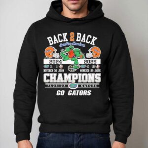 Florida Gators Back 2 Back Champions Of Sunshine Showdown Go Gators Shirt 2 Florida Gators Back Back Champions Of Sunshine Showdown Go Gators Hoodie