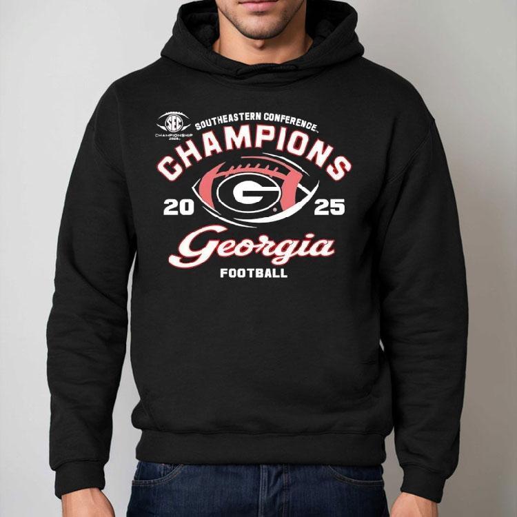 Georgia Bulldogs Football Southeastern Conference Champions 2025 Shirt Georgia Bulldogs Football Southeastern Conference Champions 2025 Shirt