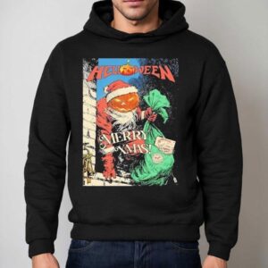 Helloween Merry Xmas Pumpkin Powered Santa Shirt 2 Helloween Merry Xmas Pumpkin Powered Santa Hoodie