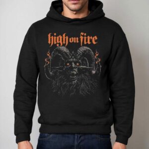 High On Fire Devil Head Ochre Hoodie