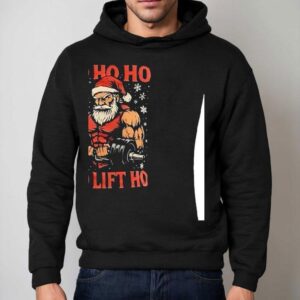 Ho Ho Ho Go Lift Ho Muscle Christmas Hoodie