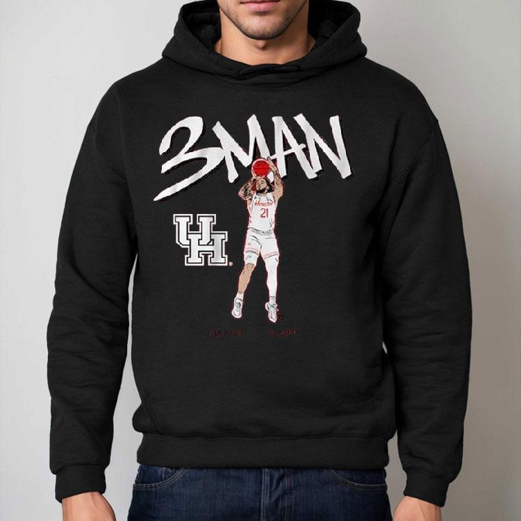 Houston Basketball Emanuel Sharp 3man Shirt Houston Basketball Emanuel Sharp 3man Shirt