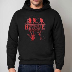 Huntsville Havoc X Stranger Things Demogorgons Silhouette Shirt 2 Huntsville Havoc X Stranger Things Demogorgons Silhouette Hoodie
