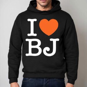 I Love Bj Chicago Bears Shirt 2 I Love Bj Chicago Bears Hoodie