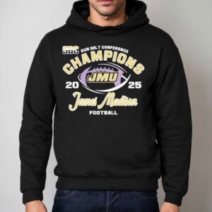 James Madison Dukes Football Sun Belt Conference Champions 2025 Shirt 2 James Madison Dukes Football Sun Belt Conference Champions Hoodie