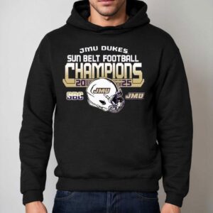 James Madison Dukes Sun Belt Championship Football Hoodie